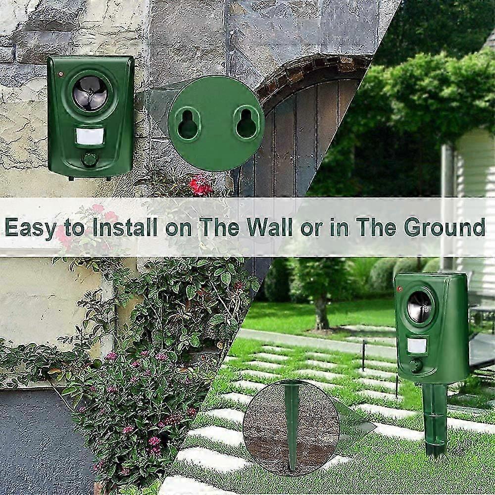 Fox Deterrent Cat Repellent Ultrasonic Cat Scarers for Gardens Bird Deterrent Dog Animal Repeller Battery Operated Waterproof Adjustable Sensitivity M