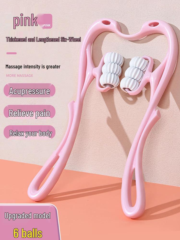 Handliches 6-Rollen-Nacken- und Schultermassagegerät