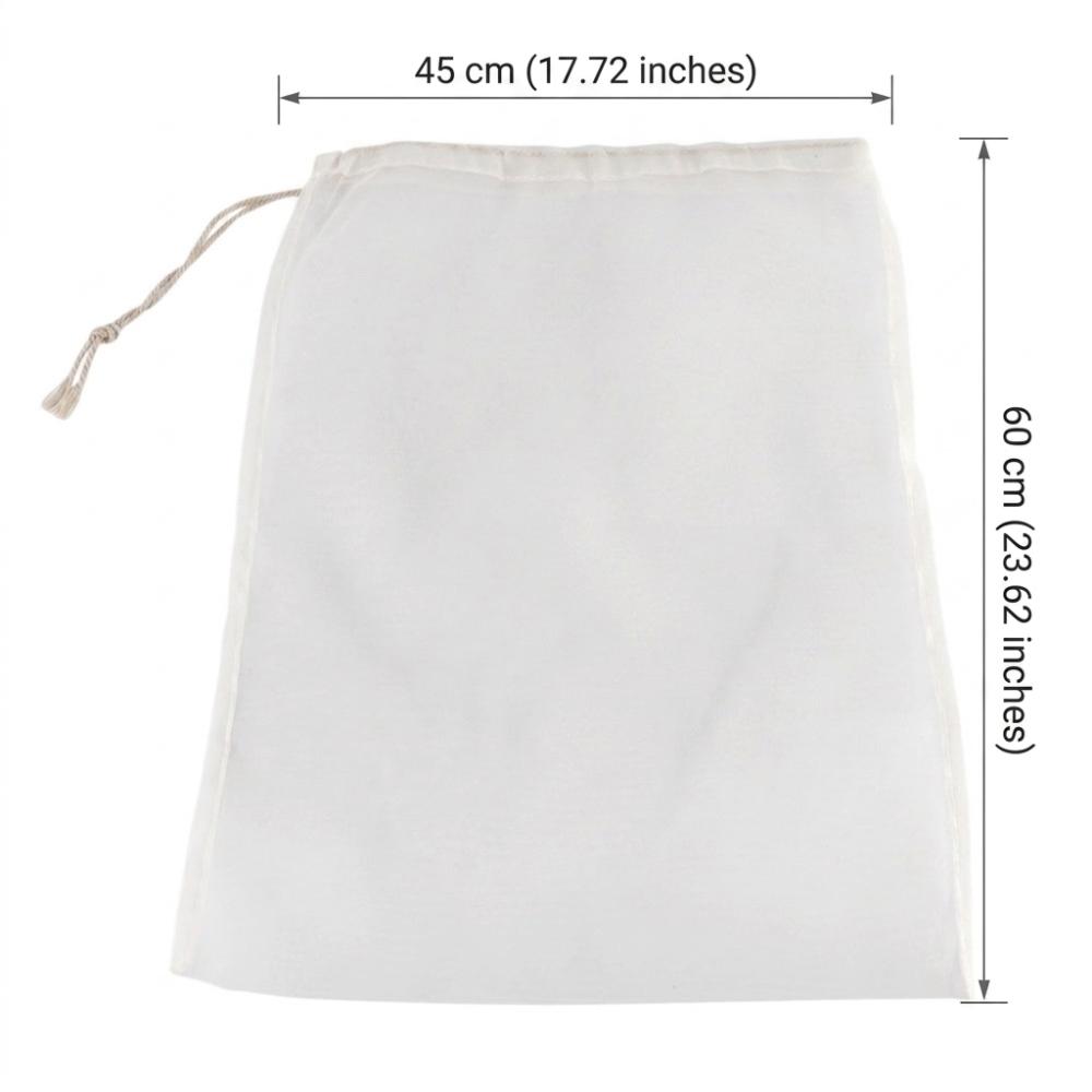 2 pcs Food Grade Fine Mesh Filter Bag 100 Mesh Brewing Filter Pouch Home Brew Strainer Bag Bars