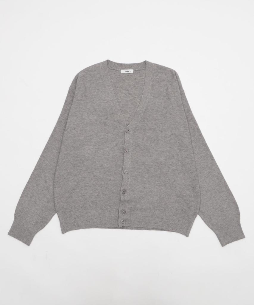 WEGO Drop Shoulder Long Knit Size Gray Men's Cardigan, Autumn/Winter Top, Workwear, Sleeve, Outerwear, Gift, School, Men's, M,
