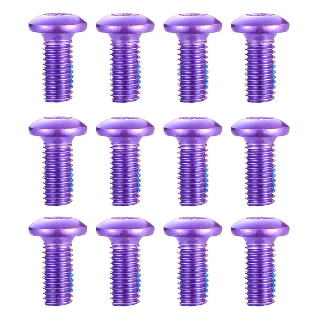 12pcs/box Bicycle Disk Brake Rotor Bolts T25 Brakes Disc Screw M5x10mm Road Bike MTB Road Bicycle Brakes Disc Rotor Screws