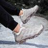 TUINANLE Women Cotton Shoes Winter Casual Plush Warm Snow Boots Female Outdoor Non-Slip Lace Up Walking Sneakers Men
