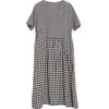 Plus Size Women's Plaid Dress for Spring and Summer