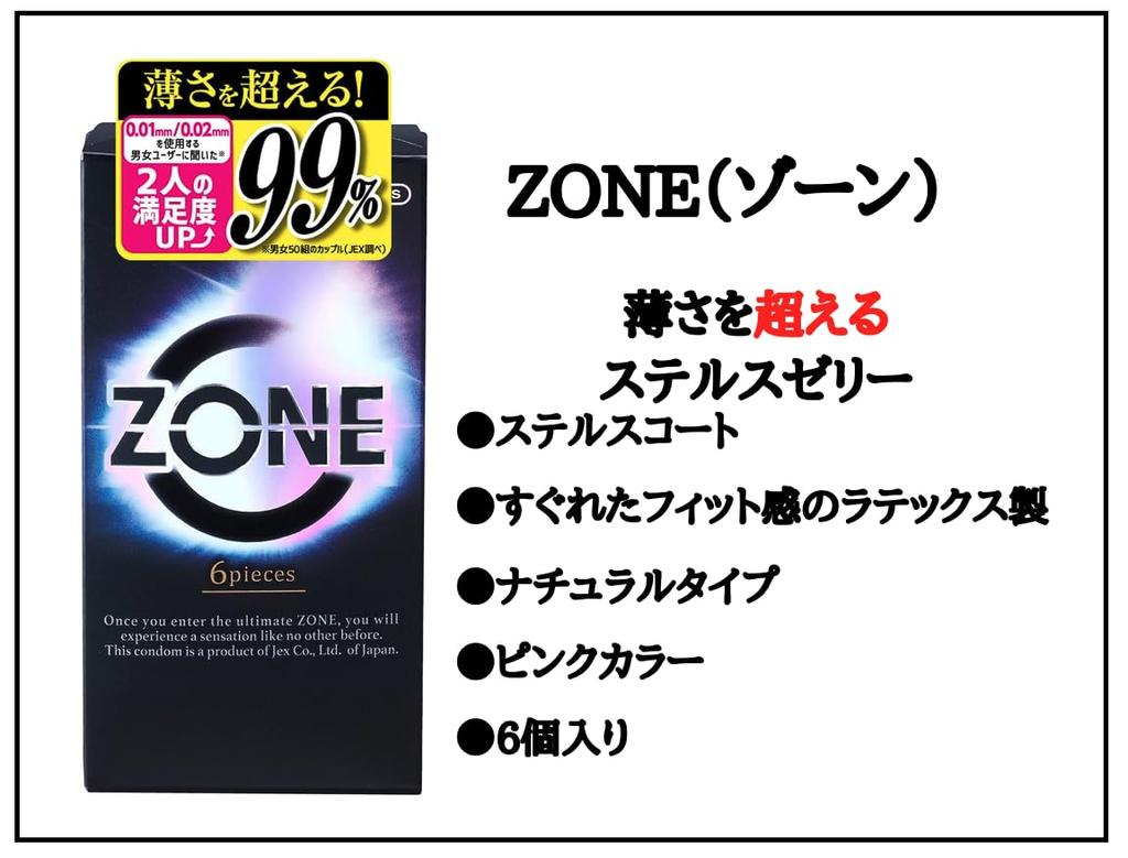 Condom comparison set Okamoto SKYN ZONE stick lotion 0.01mm