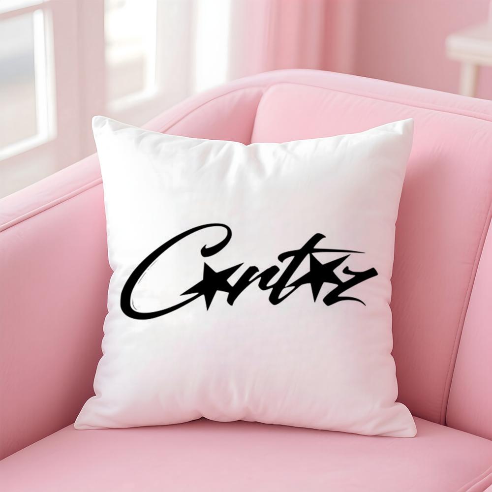 Fashion Brand C-Corteizs Cushion Cover Comfortable Reversible Pillow Cover Ideal For Car Sofa Bedroom & Beyond