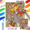 Sleeping Beauty Aurora Oil Paint by Numbers Painting Kit Handmade Diy Home Decor Gifts, Princess Art Craft for Adults Wall Decor Mural