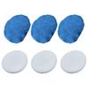 Set Of 6 Buffing Covers Buffer Pads Car Polisher Bonnet For 5-6in/9-10in Cordless Car Polishers Suitable For Machines