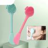 Gesichtsbürste aus Silikon, Gesichtsmassage-Reinigungswerkzeug, doppelseitiges Peeling, Poren-Mitesser-Entferner, Reinigungsmittel, Hautpflegebürsten