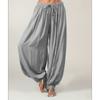 Mode Lässige Damen Harlan Hose Übergröße Locker zum Schnüren Frühling Sommer Gerades Bein Lange Hose Elegant Einfarbig Übergroße Hose 961