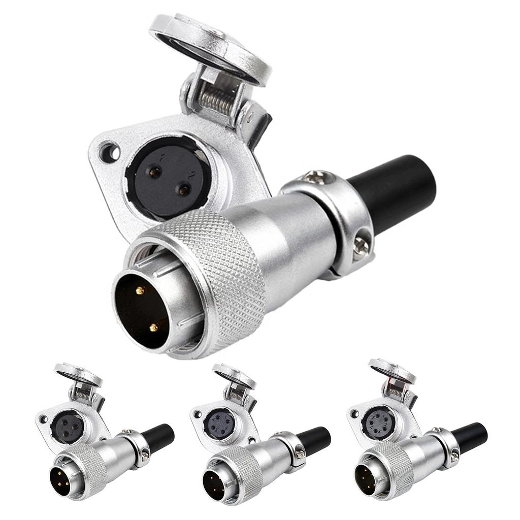 Upgrades Aviation Connector Waterproof Plug Male Square WS16TQ+ZG Male Set Alloy Simple Installation for WEIPU