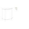 Clear Acrylic Side Table End Nightstand Wall Sticker Layered DIY Installation Plant Leaves