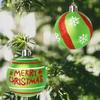 12Pcs/set Christmas Tree Balls Ornaments Holiday Decor Glitter Ball Ornaments For Christmas Tree Wall Hanging Decoration