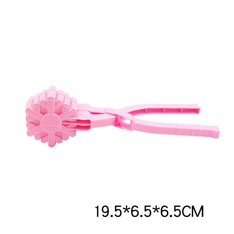 Schneeball-Maker-Clip in Schneeflockenform für Kinder im Freien, Kunststoff, Winter, Schnee, Sand, Formwerkzeug für Schneeballschlachten im Freien, Spaßsport