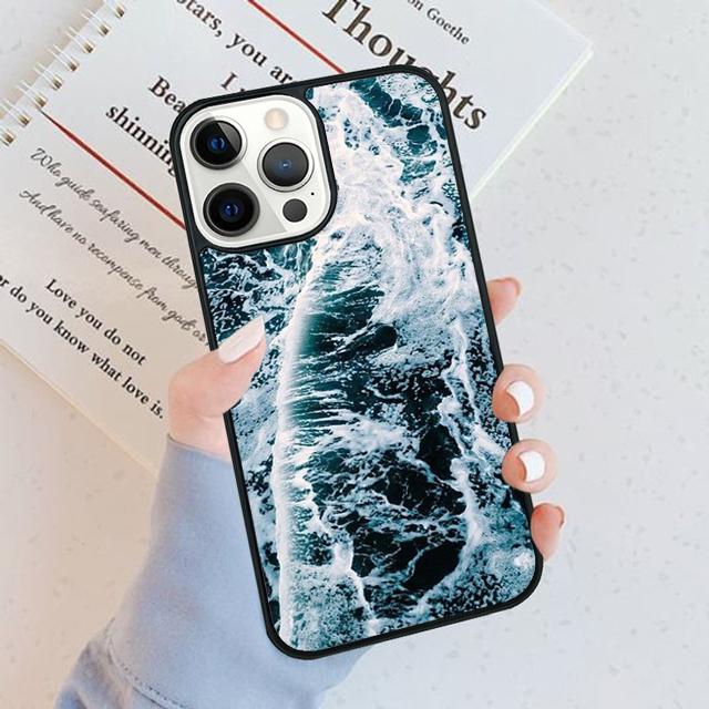 

Bluea Ocean Waves Phone Case For For iPhone 17 Air 16 15 11 12 13 14 Pro Ma Plus coque iPhone 13