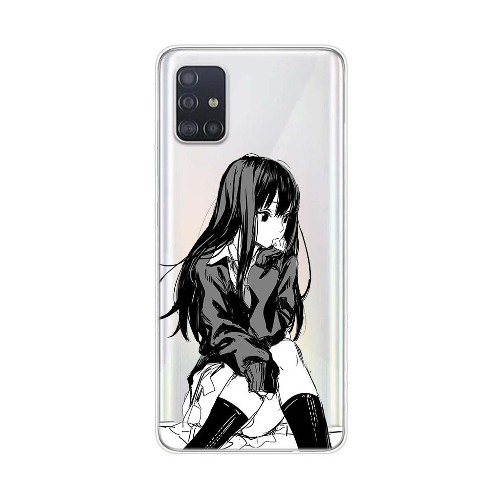 

Грустная японская аниме девушка для Samsung Galaxy A01 A11 A12 A22 A21S A31 A41 A42 A51 A71 A32 A52 A72 A02S силиконовый чехол для телефона Samsung A02S
