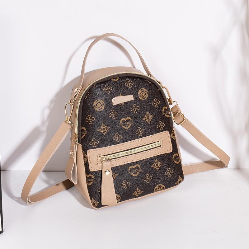 2026 New Korean Style Ladies Backpack Fashion Casual Floral Backpack Shoulder Bag Daily Leisure Small Backpack Multicolor