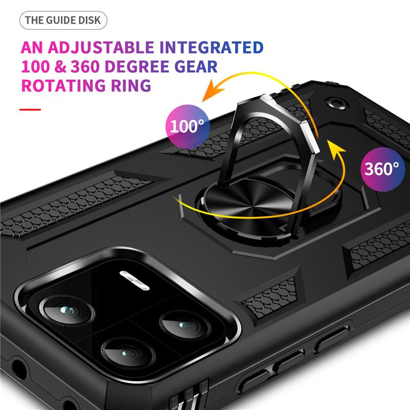 Für Xiaomi Mi 13 13T Pro Hülle Stoßfest Rüstung Ringständer Bumper Handyhüllen Für Mi13 Mi13T Xiaomi 13 13T 13 T Rückseite