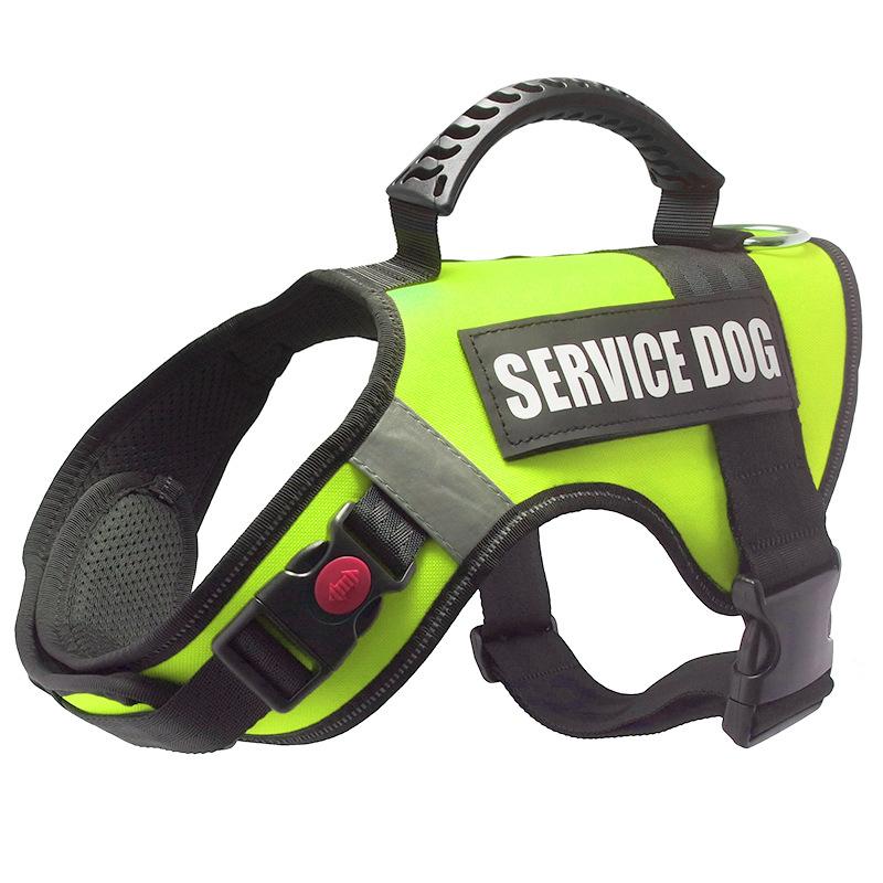 Military Training Style Nylon Pet Harness, Camouflage Dog Harness, Reflective Patches, Dog Collar, NoPull Rubber Handle
