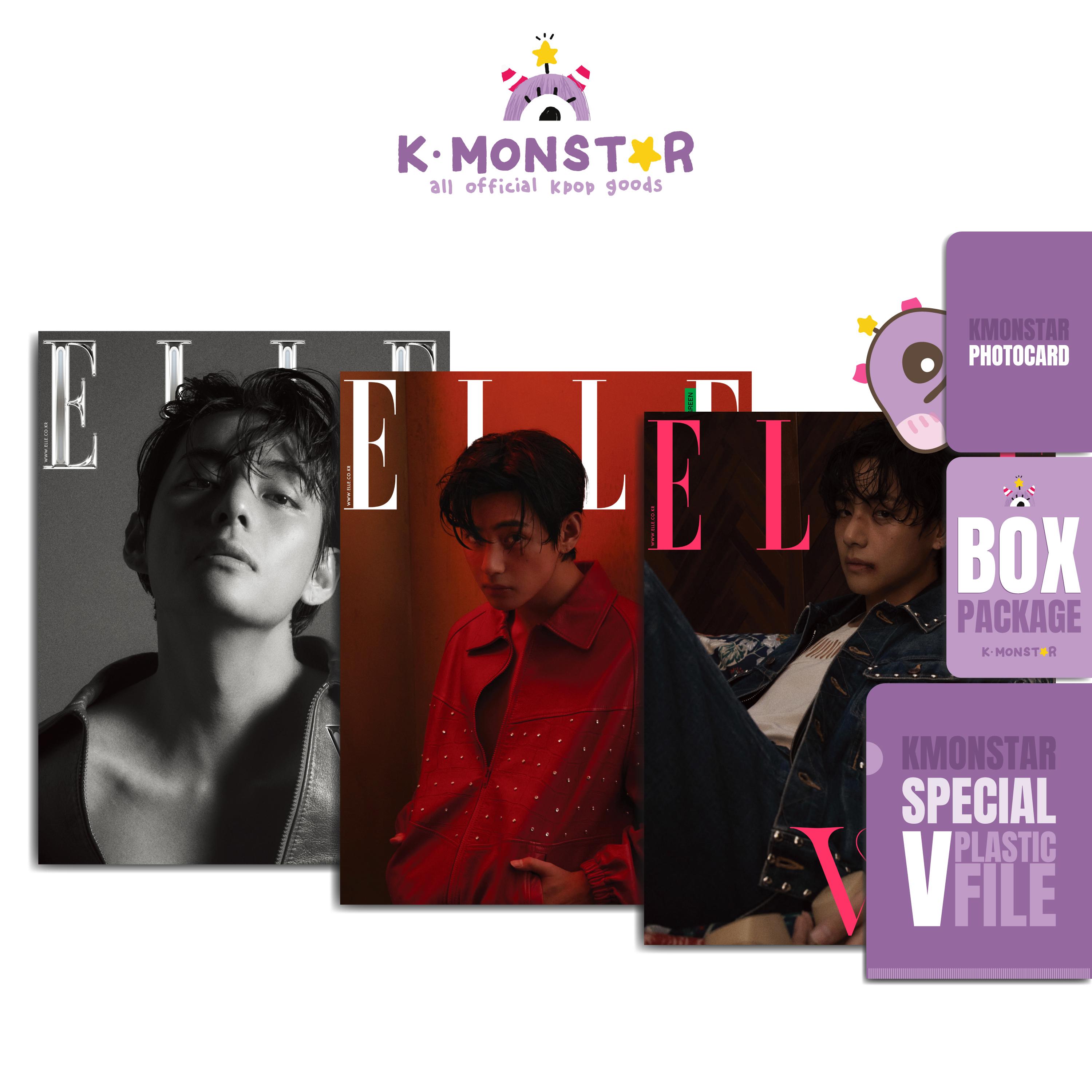 

[В РУКАХ] 2023.APR ELLE KOREA BTS V выйдет COVER 3 Type [Подарок за предзаказ]