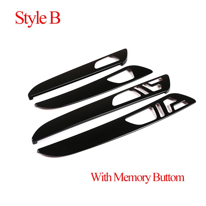 

For Mercedes benz ML GLE GL Class GLS320 400 2012- Car ABS Black Interior Door Decoration Panel Cover Trim Accessories Style B Black