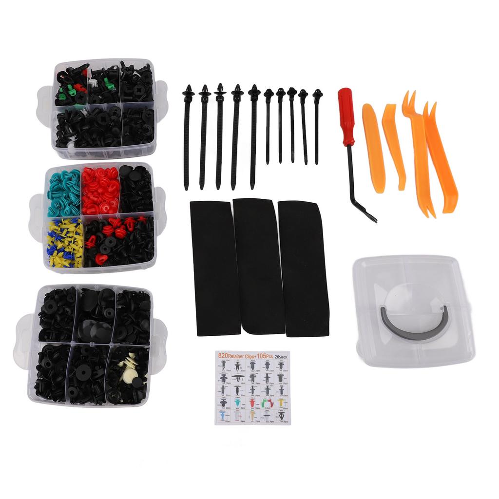 925pcs Car Body Retainer Clips Excellent Fixing Force Universal Fit Rivets Fastener for Most Cars 925pcs