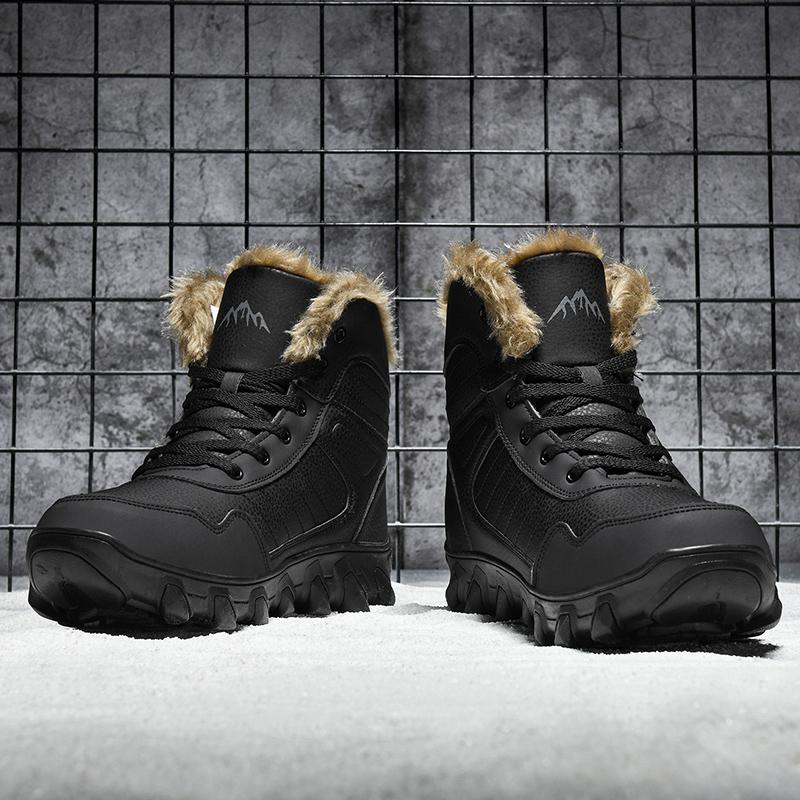 Russian Style Winter Boots Men Shoes Waterproof Outdoor Ankle Boots For Men Snow Boots