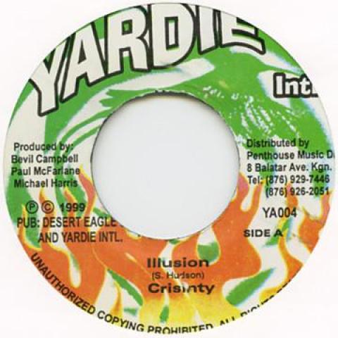7inch Record CRISTINTY - Illusion Yardie 1999 Jamaica Reggae, Ska & Dub