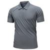 Breathable Cool Feeling Simple Style Solid Color Letter Logo Sports Outdoor Moisture Wicking Short Sleeve Polo Shirt P225M278-022E