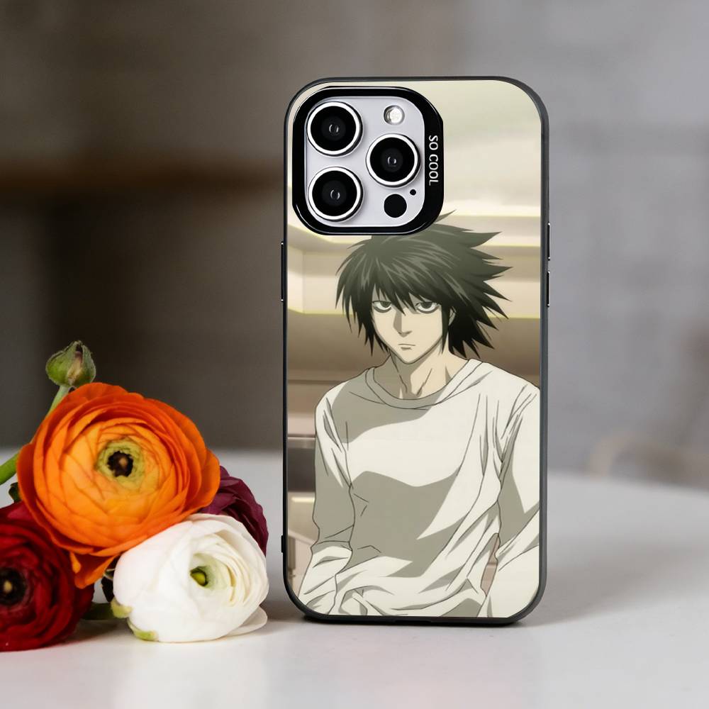 Anime D-Death N-Note Phone Case For iPhone 17,16,15,14,13,12,11 Plus,Pro Max,XS,Colorful Silver Phone Case Funda Cover