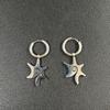 Punk Grunge Rock Rivet Chain Earrings Cool Fashion Geometric Drop Earrings Goth  Aesthetic Charm Jewelry Hip Hop Accessories