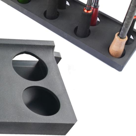 Wall Mount Fishing Rod Holder 10 Holes Multi-function Vertical Fishing Pole Display Storage Rack Organizer Stand Fishing Accessories