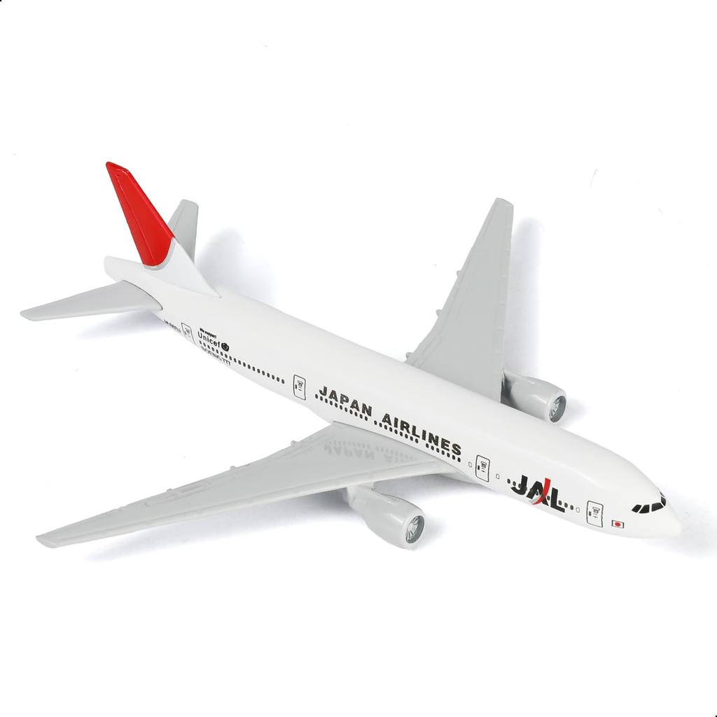 QIYUMOKE JAL Boeing 777 Airplane Japan Airlines Finished Plastic Stand Desktop Display Creative Passenger Aircraft Decoration 1/400 Model, 15.5cm,