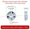 Universal Aluminum Alloy Lawn Mower Head With Nylon Steel Lawn Mowing Line Lawn Mower Replacement Parts