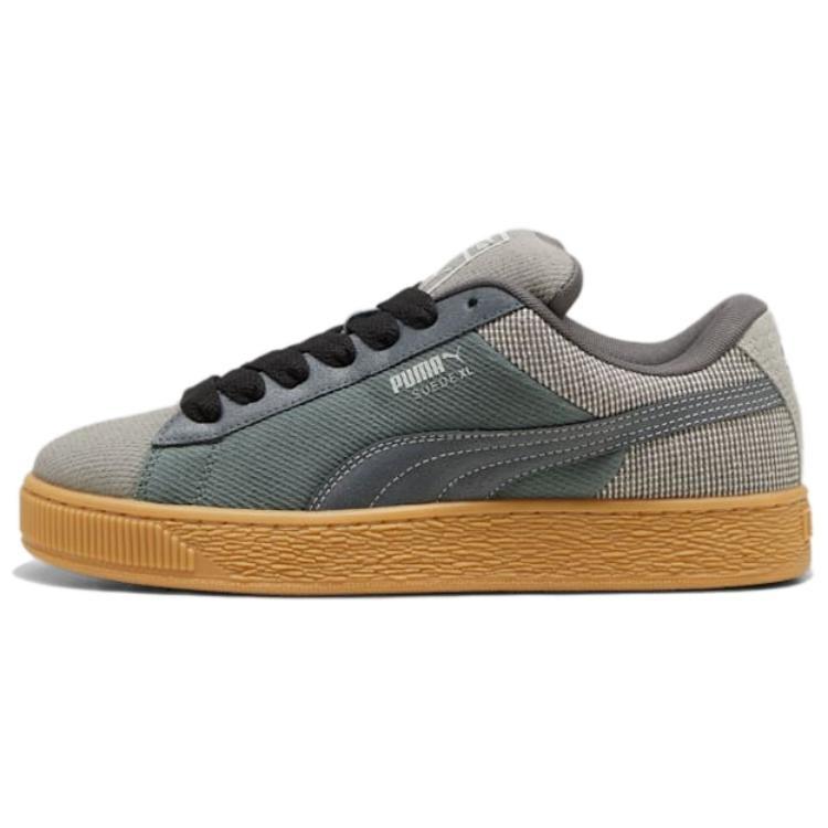 PUMA Suede XL Abrasion Resistant Abrasion Resistant Low top Skateboard Shoes Unisex Gray 398397-02