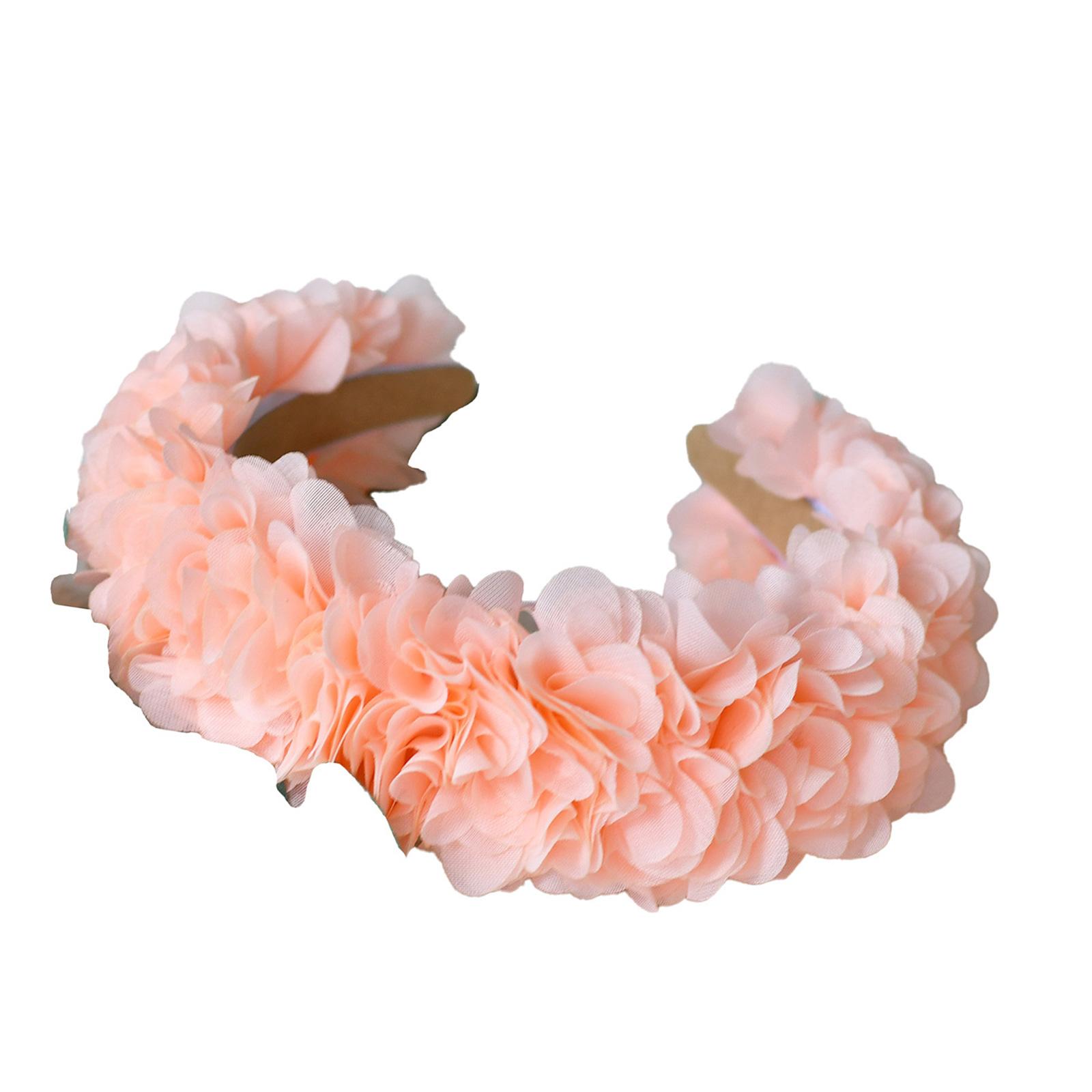 

Mesh Flower Headbands With Floral Detailing Fashionable Hairpiece Party Headwear for Bridal Event And Casual Outfits оранжевый