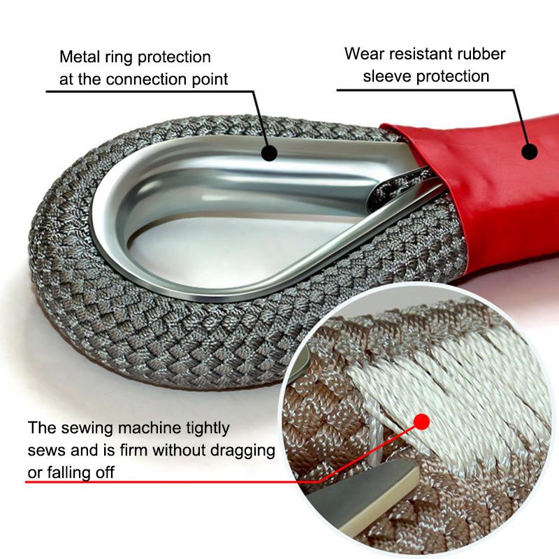18-ton heavy-duty tow Rescue Towing Rope for Off road vehicle SUV sedan, sturdy and durable,equipped with a strong hook towing