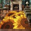 Sunflower Floral Area Rug Collection Non Slip Wear Resistant Soft Washable Entryway Floor Mat for Living Room Bedroom Decor