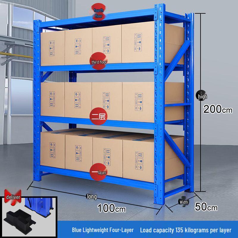 Multilayer Iron Cargo & Display Shelves for Storage