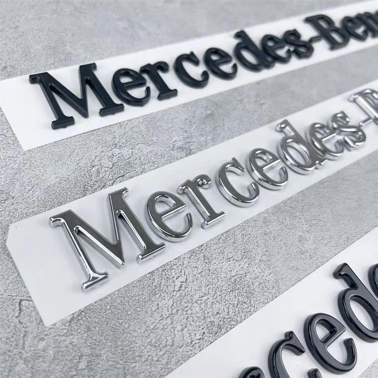 FA02Car 3D Emblem Letters Car Trunk Sticker Decoration Stickers For Mercedes Benz AMG GLE GLS CLA CLE GLC CLS GLA W223 W213 W206