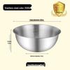 304 Stainless Steel Multi-purpose Bowl with Measuring Scale - Ideal for Beating, Baking, Kneading, Cooking, and Salads.