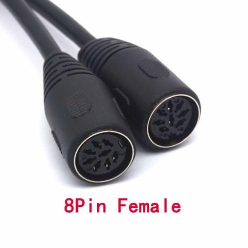 PIIHUSW MIDI Splitter 8-Pin DIN Y Adapter Cable, 1 Male To 2 Female DIN Plugs, Large (25cm)