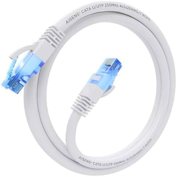 Câble de Réseau - AISENS - A135-0815 - RJ45 - Cat.6 - 25cm - UTP - AWG26