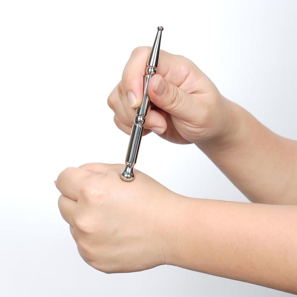 Stainless Steel Acupressure Stick for and Other Beauty Washable and Face, Nose, Treatments. Portable.