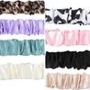 Breakaway Scrunchie Lanyard with Id Holder, Stretchy Teacher Lanyards for Id Badges Keys, Black