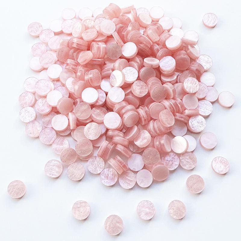200g Bunte Runde Acryl-Mosaiksteine für DIY-Kunstprojekte