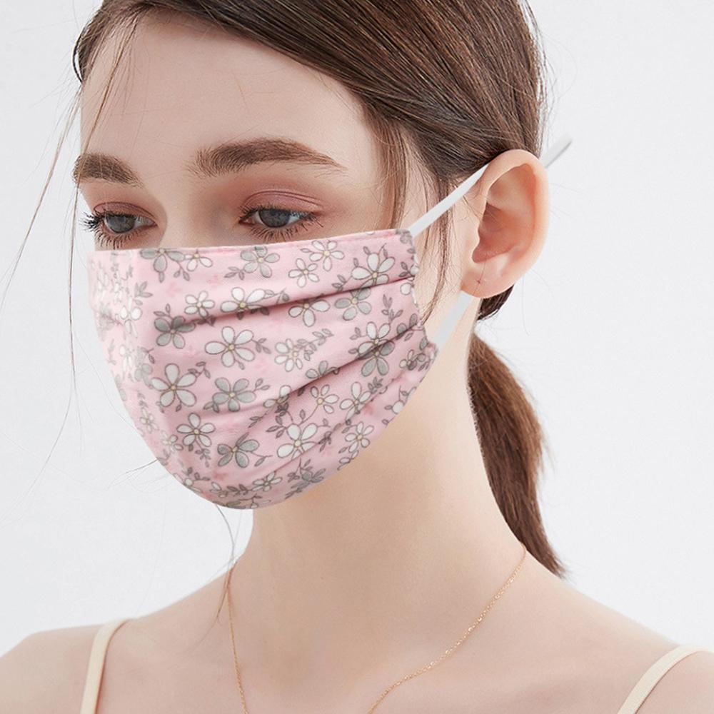 Washable Breathable Face Mask Anti-UV Sunscreen Mask Fashion Cotton Printing Mask  Outdoor Sports