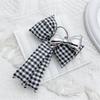 Stylish Bowknot Keychain Fashionable Cotton Bows Bag Pendant Phone Charm Keyring Elegant Accessory for Girls and Ladies