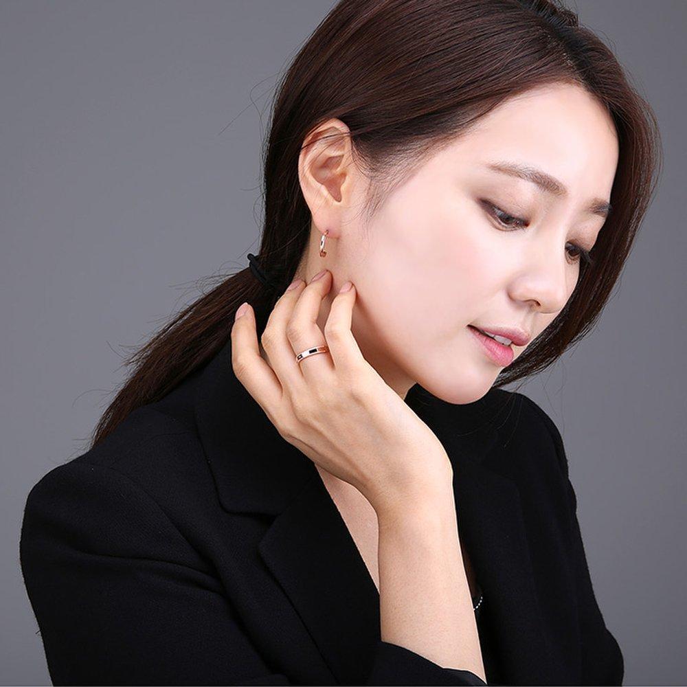 [925 Silver] Via One Line Earrings