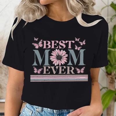 Beste Mama aller Zeiten Shirts für Damen Kleidung Harajuku Damen T-Shirt Mode Streetwear Mama T-Shirts Kurzarm Trend T-Shirt Kleidung