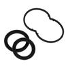 3 Pcs Hydraulic Booster Repair Kit Rubber Black Hydraulic Booster Rebuild Seal Kit Replacement for Ford